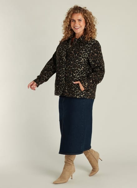 YEST CURVE Gwendoline Cover ups - Multi Leopard - maat 0(46)