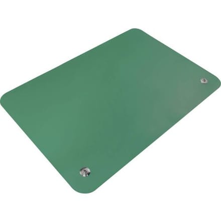 Quadrios ESD-bureaumat Groen (l x b) 55 mm x 55 mm Antistatisch