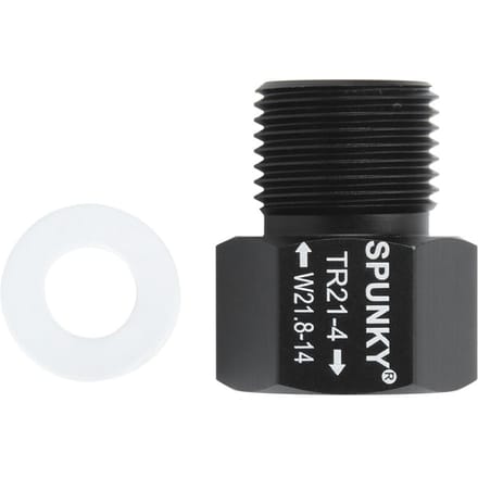 Soda Cilinder Adapter Converter Zwart Binnendraad TR21x4 naar Buitendraad W21.8-14