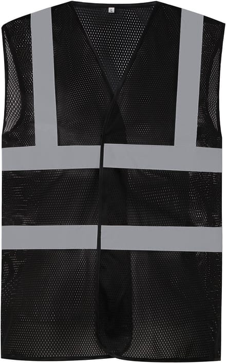 Gilet Unisex M Yoko V-hals Mouwloos Black 100% Polyester