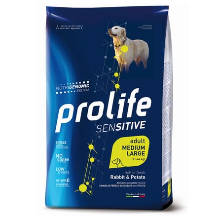 10kg Konijn & Aardappel Sensitive Prolife droogvoer voor honden
