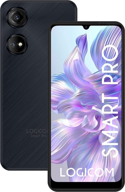 Logicom - Smart Pro - Smartphone - 6GB - Octa Core - 128GB + 256GB - 50 Megapixel - Android 14 - 6,7inch - 4G - Zwart