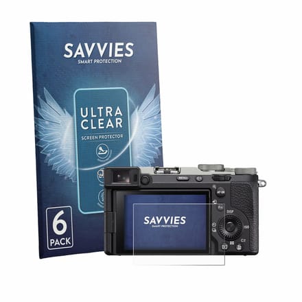 Savvies - Screenprotector voor Sony A7C II - Folie Beschermfolie transparant 6 Stuks