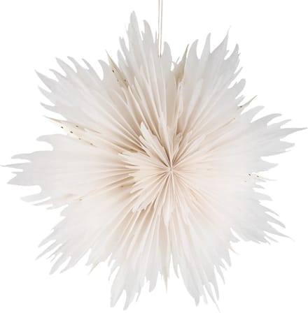 Kerstster star 60cm wit met pendel