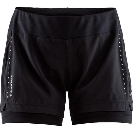 Craft - Maat M - Essential 2-in-1 Sportbroek Dames - Black