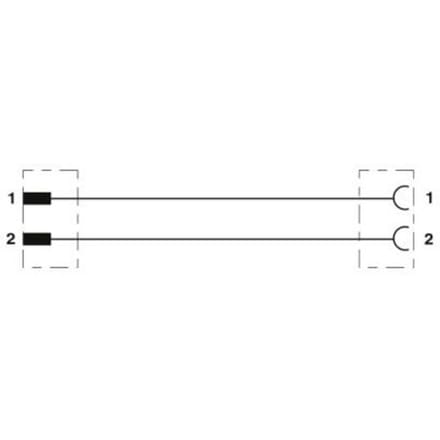 Phoenix Contact 1410761 Sensor/actuator aansluitkabel Aantal polen (sensoren): 2 3.00 m 1 stuk(s)