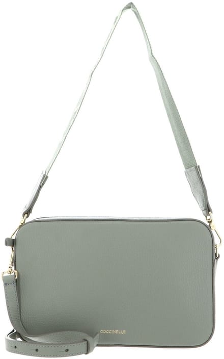 COCCINELLE Leren schoudertas Tebe Mini Bag Grained Leather Greenery mintgroen