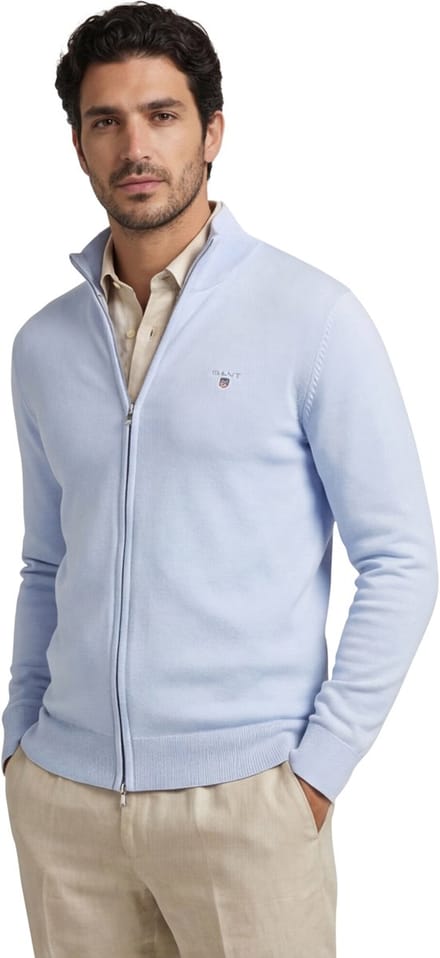 Gant vest lichtblauw
