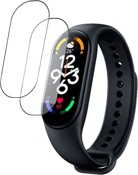 Screenprotector geschikt voor Xiaomi Mi Smart Band 7 - Folie Screen Protector geschikt voor Xiaomi Mi Band 7