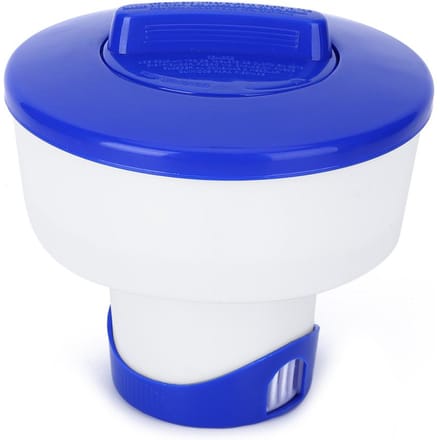 PVC Sterke Structuur 8 Inch Opvouwbaar Zwembad Chemische Drijvende Automatische Reiniging Dispenser Spa Accessoire blue