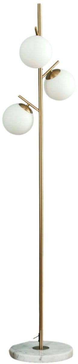 Kosilum - Estrela - Vloerlamp - Goud/Messing - Metaal en glas