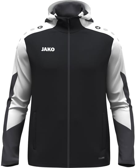 Jako Dynamic Jas Met Kap Heren - Zwart / Wit / Antraciet | Maat: M