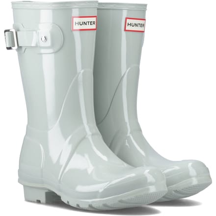 Hunter Original Short Rubberen Dameslaarzen In Zeegroen