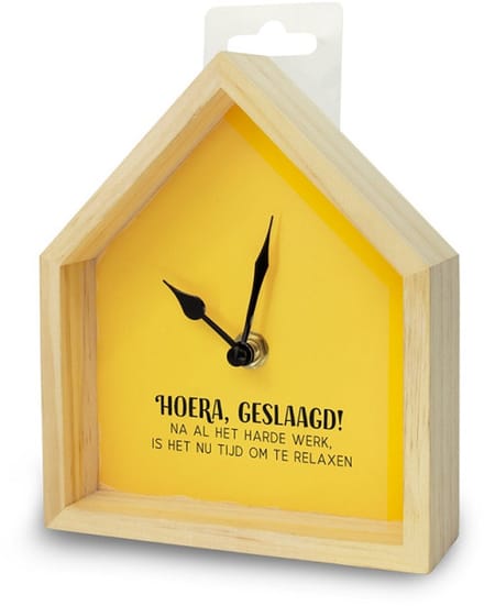 Klok - Huisje - Geslaagd