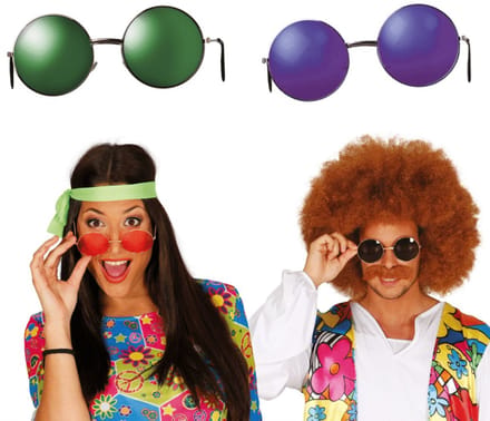 Fiestas Guirca - Feestbril - Large Hippie - assorti - 4 stuks