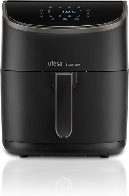 Heteluchtfriteuse - Airfryer - Gezond Koken - 8 Programma's - 6 Liter - Zwart