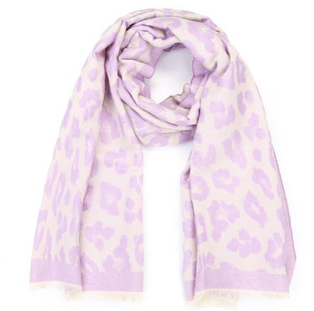 Bijoutheek Sjaal (Fashion) panter (80x180cm) Lila