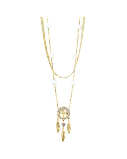 AKZENT Akzent damesketting met hanger Freia, duurzaam