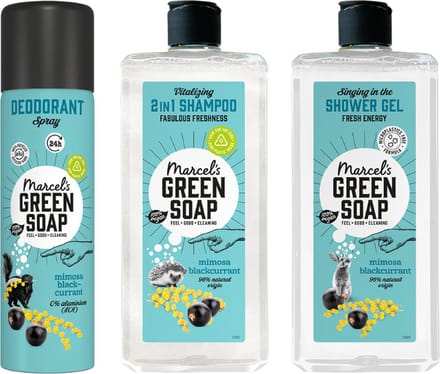 Marcel's Green Soap Cadeauset Mimosa & Blackcurrant