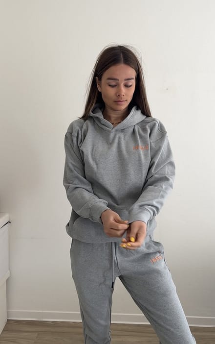 INKUZ Trainingspak track suit heren dames Cloud mist