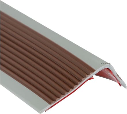 Trapmatten - Traptrede beschermers - Trap veiligheid - Zelfklevend en antislip - 2 meter lengte - Koffiegrijs