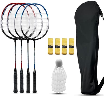 ApexArte® Complete Badminton Set - Draagbaar Badminton Net