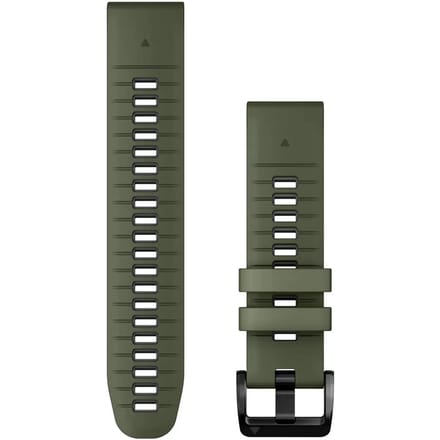 Garmin QuickFit® Siliconen bandje - Garmin 22 mm aansluiting - Moss / Graphite