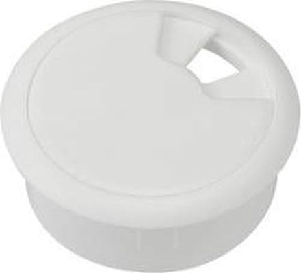TRU COMPONENTS WP50BK Kabeldoorvoering Voor werkblad Montagegat: 50 mm ABS Wit 1 stuk(s)
