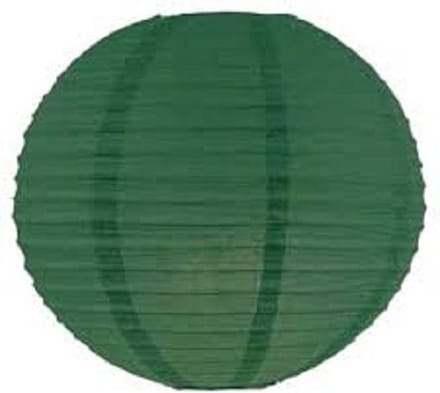 5 x Lampion donker groen 25 cm