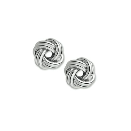 TFT Oorknoppen Knoop Zilver Gerhodineerd Glanzend 7 mm x 7 mm