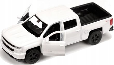 Welly Chevrolet Silverado 2017 Modelauto Metaal 1:34-1:39 Deuren Open