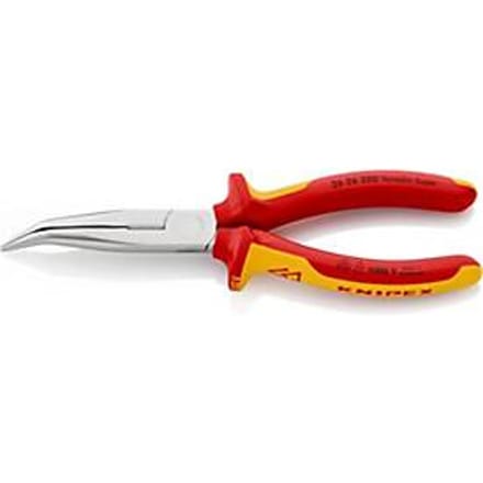 KNIPEX Rondbek tang 200 mm, VDE tot 1000 V, 40° schuin, vanadium-elektrostaal, meer-componentengreep