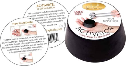 Activator voor stemvork, groot formaat, doorsnede 7,5 cm