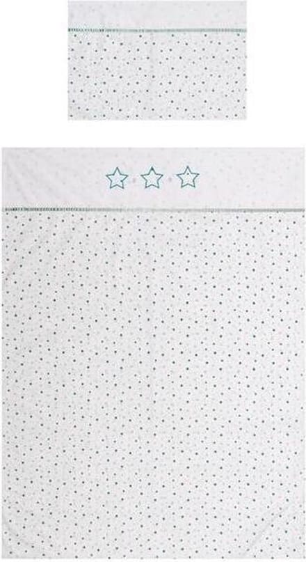 Briljant Baby Dekbedovertrek Don - Turquoise - Junior (120x150 cm + 1 sloop)