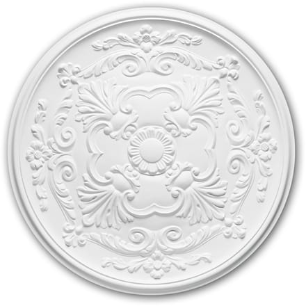 Plafond Rozet 156024 Profhome Sierelement plafond centrum neo-empire stijl wit Ø 49,6 cm