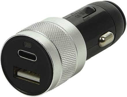 Proplus Usb Autolader Type A + C Zwart 12v/24v 4,5 Cm
