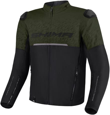 SHIMA Drift Zwart Green Textiele Motorjas - Jas