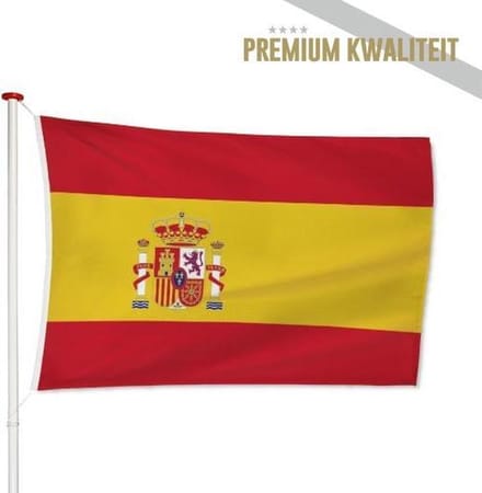 Spaanse Vlag Spanje 40x60cm - Kwaliteitsvlag - Geschikt voor buiten