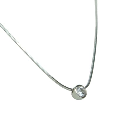 Contemporary Diamond Pendant White Gold