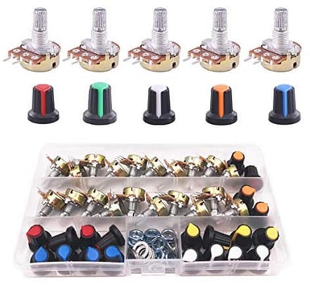 Lineaire Potentiometer 3 Terminal Roterend voor Arduino en Raspberry Pi - 22 Stuks