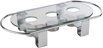 APS Waxinelichtjeshouder - Metaal - 34 x 18 x 6 cm - 18 x 6 cm - Vaatwasserbestendig - Breukvast