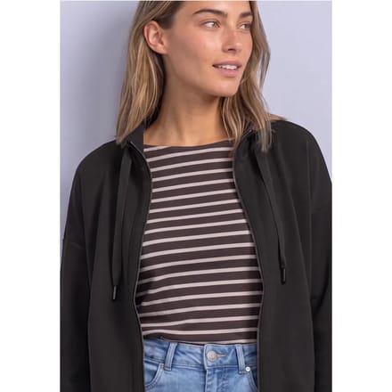 Jasje met Silk-Look en geribde details