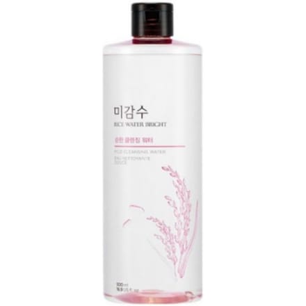 THE FACE SHOP Eau de Riz Eau Nettoyante Douce Lumineuse 500 ml white