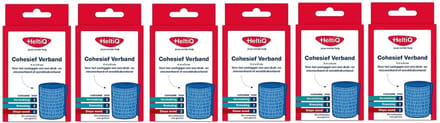 Heltiq Cohesief Verband 4X8 cm - 6 stuks - Voordeelverpakking