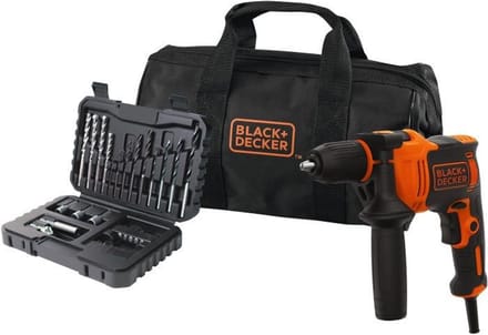 B+D 710W klopboormachine met accessoireset, in softbag