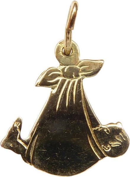 14 karaat gouden baby hanger