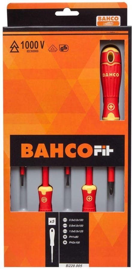 BAHCO Geisoleerde schroevendraaierset - B220.005