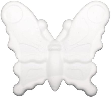 8x stuks piepschuim vlinders van 12,5 cm