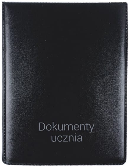 Compacte koffer, houder voor studentendocumenten, verticaal, zwart