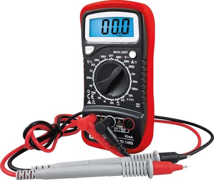 Digitale Multimeter voor Elektronica met LCD Display en Temperatuurschakelautomaat